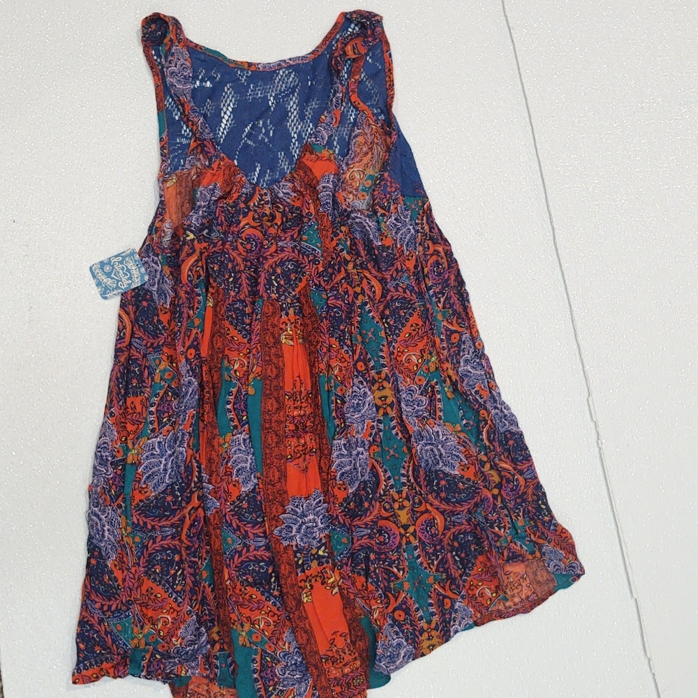 Free People Multicolor Boho Tunic Top - Picture 3 of 5